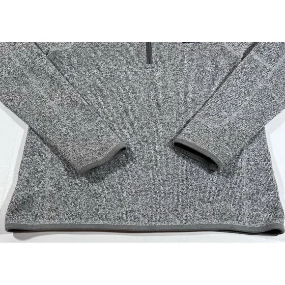 Patagonia Better Sweater Heather Grey 1/4 Zip Pullover Fleece Youth XL 14 - Picture 2 of 13